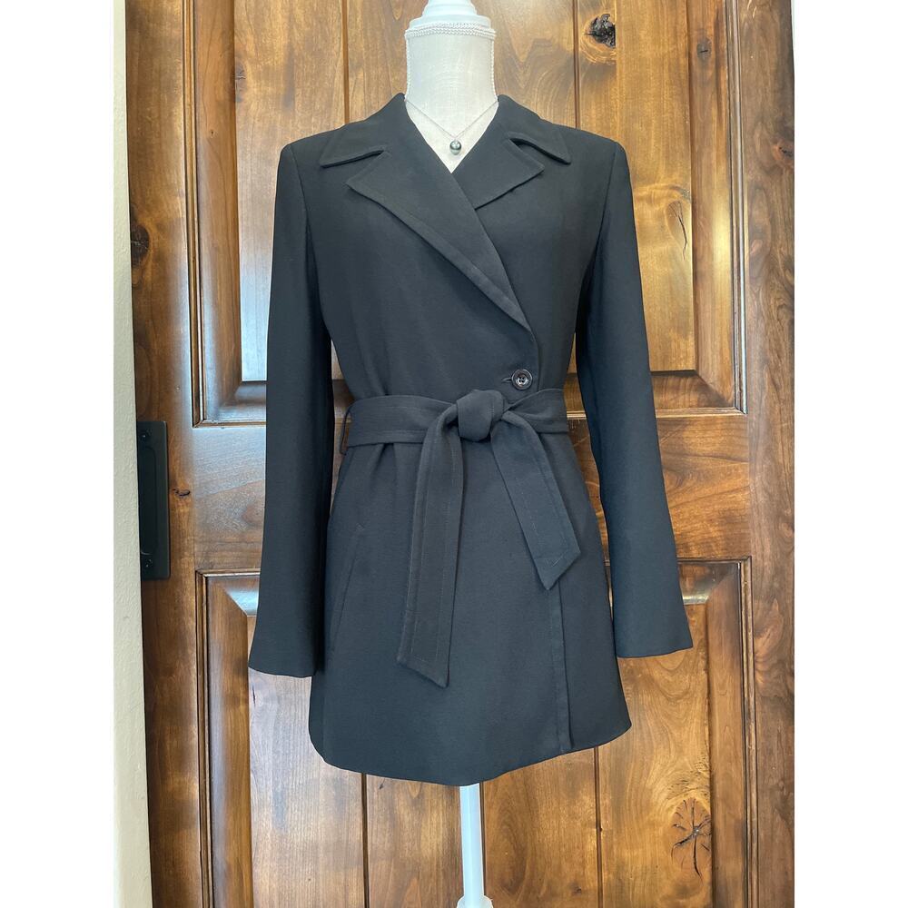 Vintage Bebe Women’s Double Breasted Jacket Black size 4.